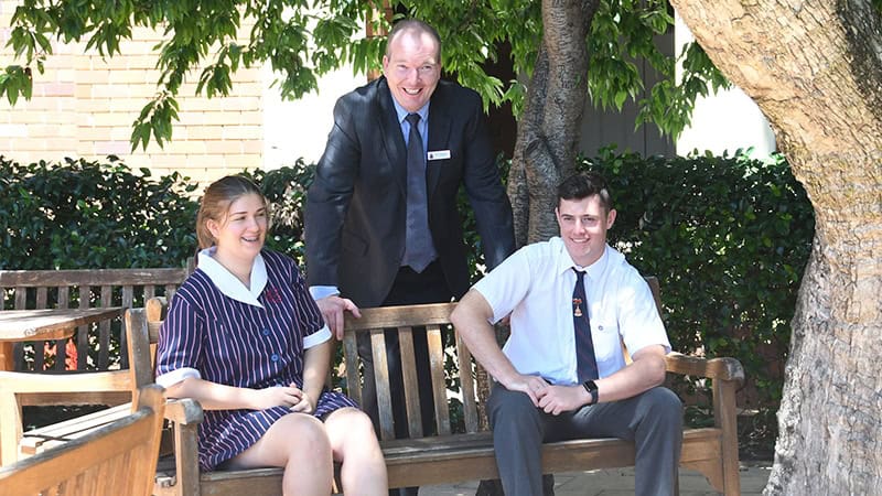 Cooper Evans and Rosie McNair Barker Boarding Captains 2019