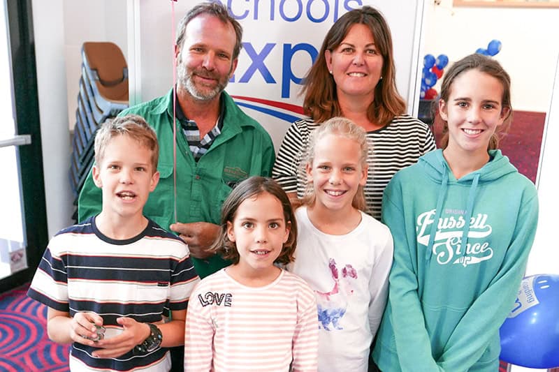 Donald family exploring education opportunities at Dubbo Boarding Schools Expo