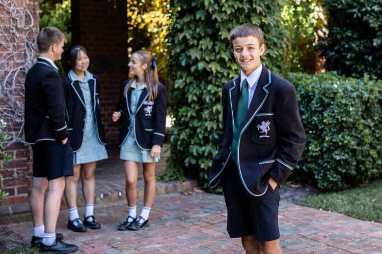 The Geelong College Boaders enjoying the beautiful surrounds.